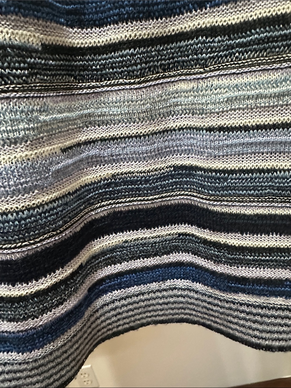 Missoni Striped Knit Maxi Skirt in Blue, Navy and Black - Picture 3 of 3